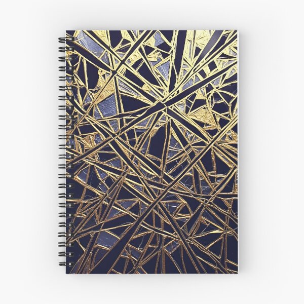Item preview, Luxury Gold Shattered Chaos Abstract Pattern | Elegant Maximalist Art T-Shirt Design designed and sold by Badis Mardessi.