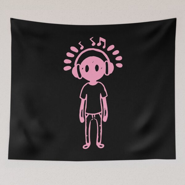 Item preview,  Headphones On, World Off. pink designed and sold by Fadi Alyaldani.