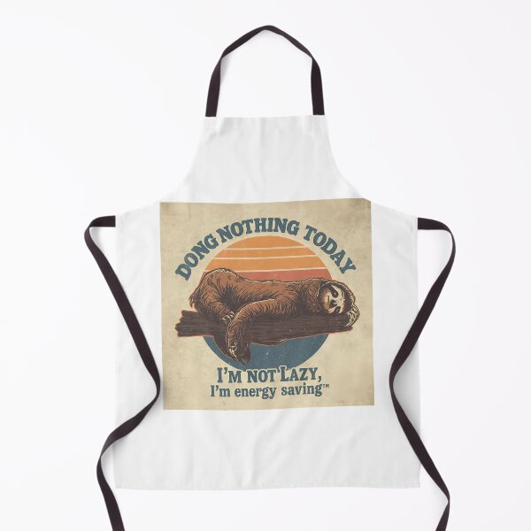 Item preview, Funny Sloth Doing Nothing – Retro Lazy Animal Humor Design designed and sold by FlorianDIY.