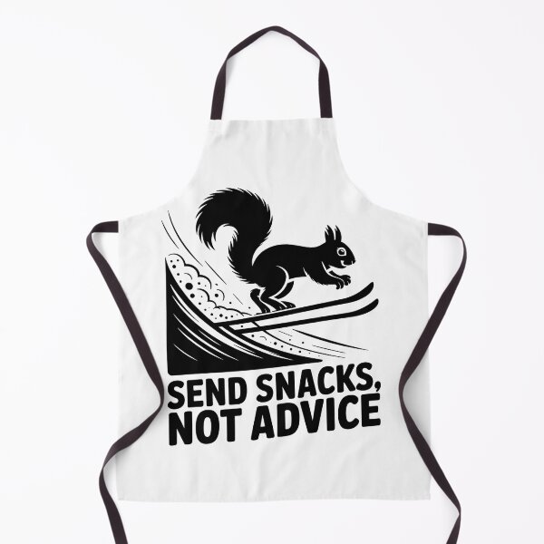 Item preview, Skiing Squirrel – Send Snacks Not Advice designed and sold by JessArty ⭐⭐⭐⭐⭐.