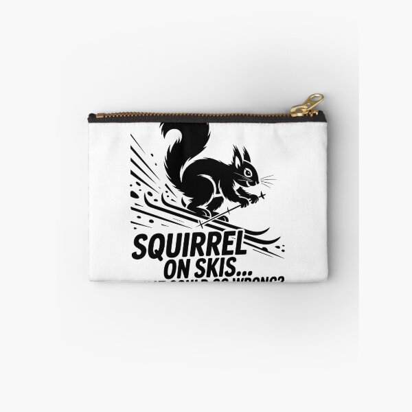 Item preview, Skiing Squirrel – What Could Go Wrong designed and sold by JessArty ⭐⭐⭐⭐⭐.