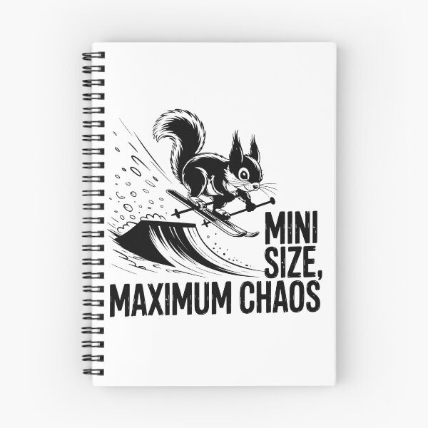 Item preview, Skiing Squirrel – Mini Size Maximum Chaos designed and sold by JessArty ⭐⭐⭐⭐⭐.