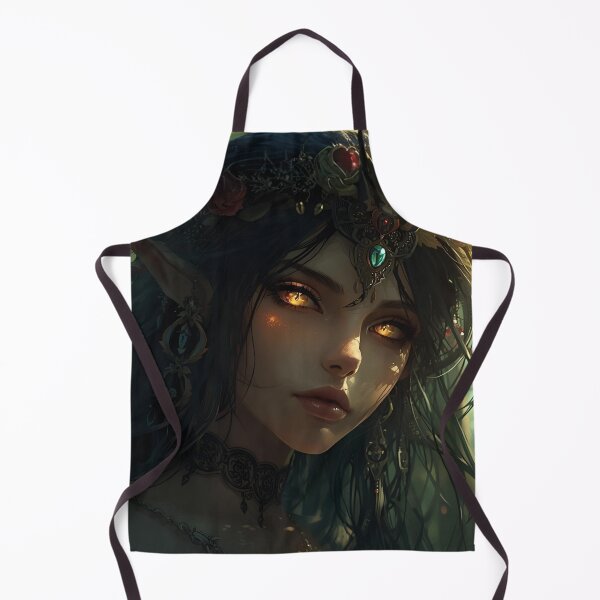 Item preview, Enchanted Forest Fae – Golden-Eyed Elf Portrait designed and sold by Edenglow Prints & Peculiars.