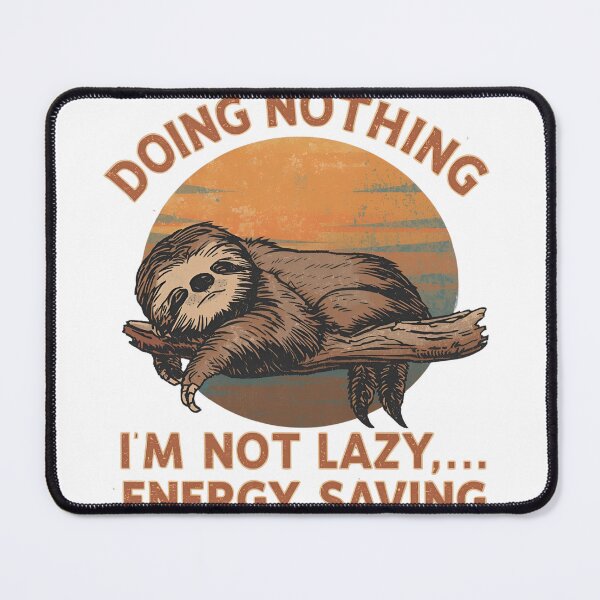 Item preview, Funny Sloth Doing Nothing – Retro Lazy Animal Humor Design designed and sold by FlorianDIY.