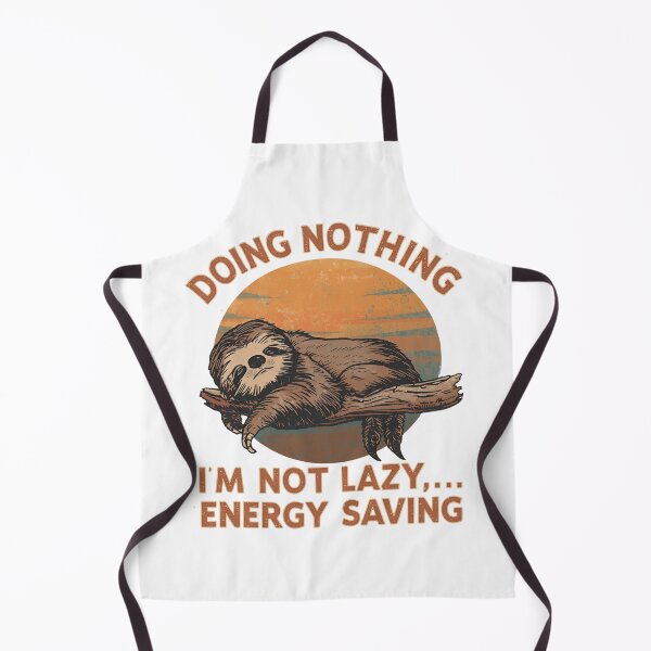Aperçu de l'œuvre Funny Sloth Doing Nothing – Retro Lazy Animal Humor Design créée et vendue par FlorianDIY.