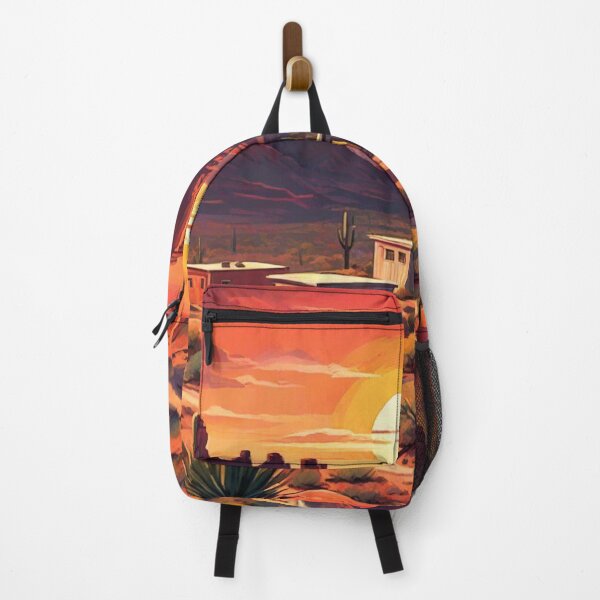 Item preview, Vintage Southwest Art | Adobe Houses & Red Rocks Print designed and sold by Esterlane.