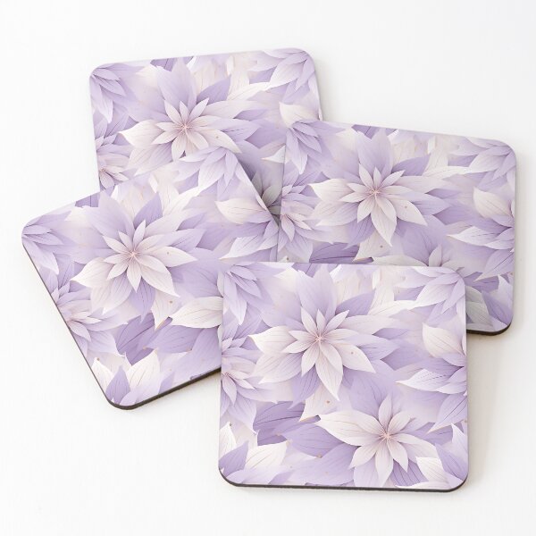 Item preview, Star of Bethlehem Flowers Lavender Pattern designed and sold by Eclectic Monkey.