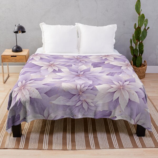 Item preview, Star of Bethlehem Flowers Lavender Pattern designed and sold by Eclectic Monkey.