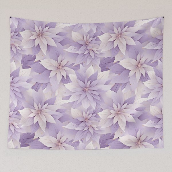 Item preview, Star of Bethlehem Flowers Lavender Pattern designed and sold by Eclectic Monkey.