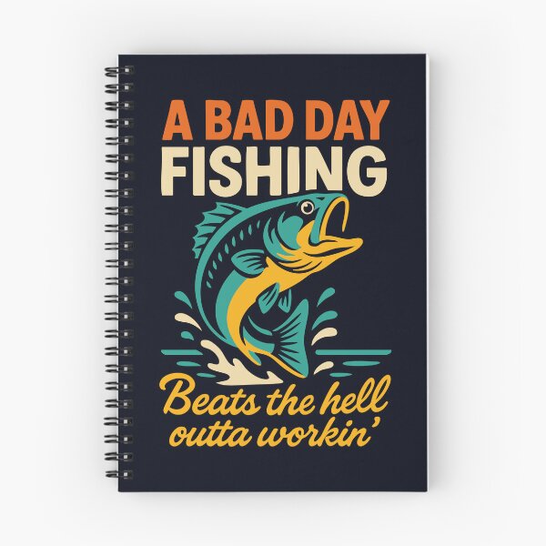 Item preview, A Bad Day Fishing Funny Outdoorsman Quote designed and sold by Victor Shadehorn.