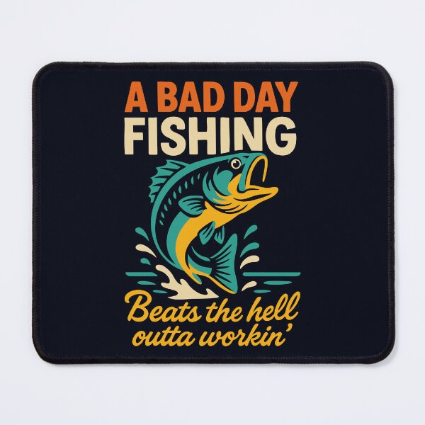 Item preview, A Bad Day Fishing Funny Outdoorsman Quote designed and sold by Victor Shadehorn.