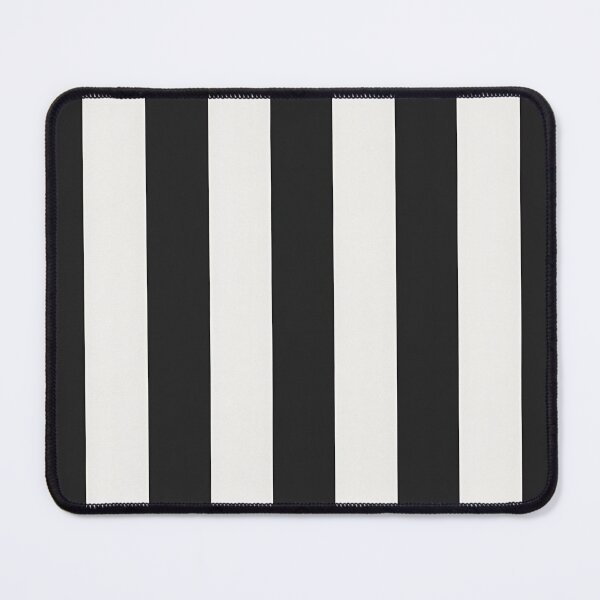 Item preview, Black and White Vertical Racing Stripes designed and sold by SassyArtistry.