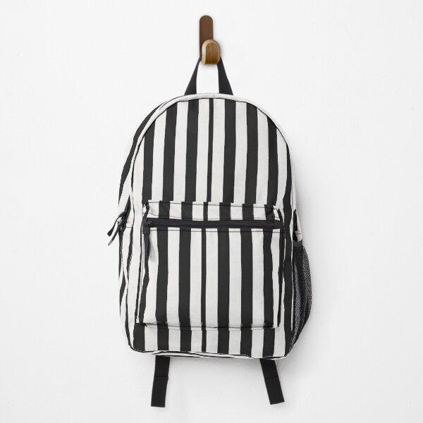 Item preview, Black and White Vertical Racing Stripes designed and sold by SassyArtistry.