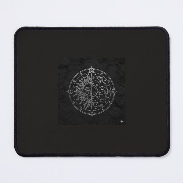 Item preview, Sun & Moon Zodiac Circle – Mystic Celestial Line Art designed and sold by RZandRaiDesigns.