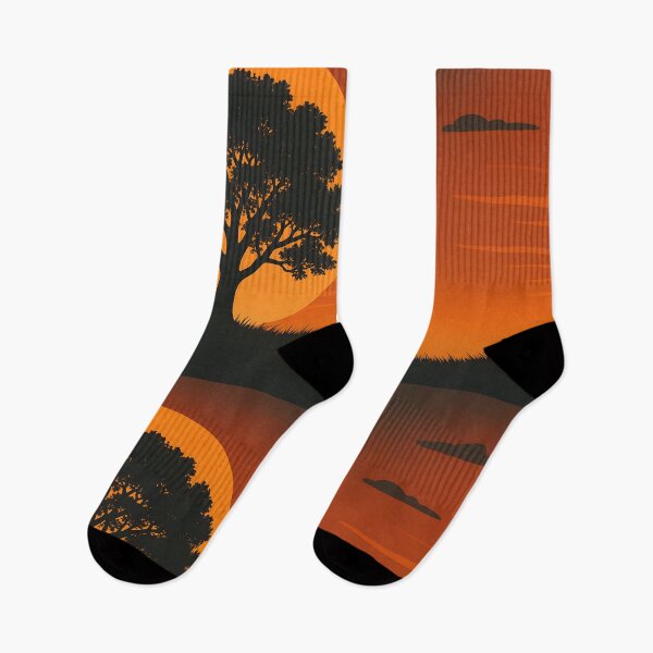 Item preview, Tree Silhouette Sunset Landscape designed and sold by SassyArtistry.