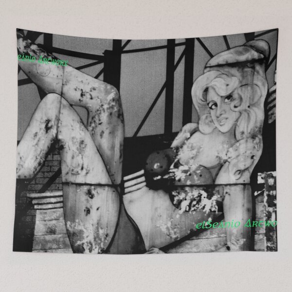 Item preview, Rusty Dusty Iron Lady on Rhyl Seafront Partying Like Its 1999 designed and sold by chipshopchippy.