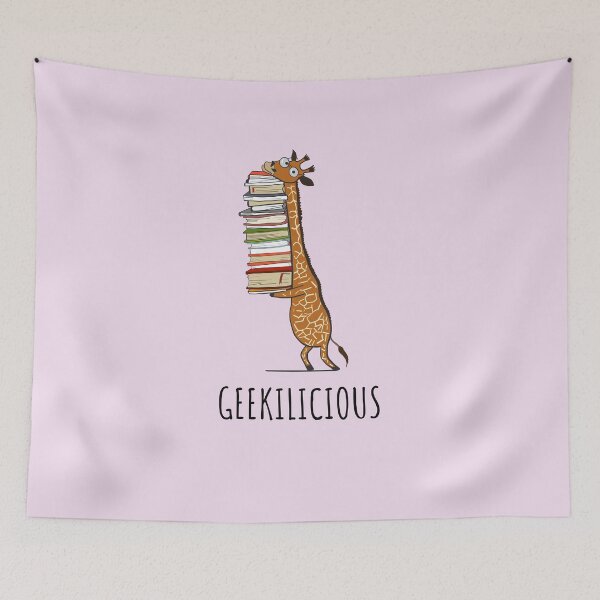 Item preview, Funny Giraffe Holding a Stack of Books - Geekilicious - Book Lover Gift, Phones Cases And Other Gift designed and sold by MemWear.