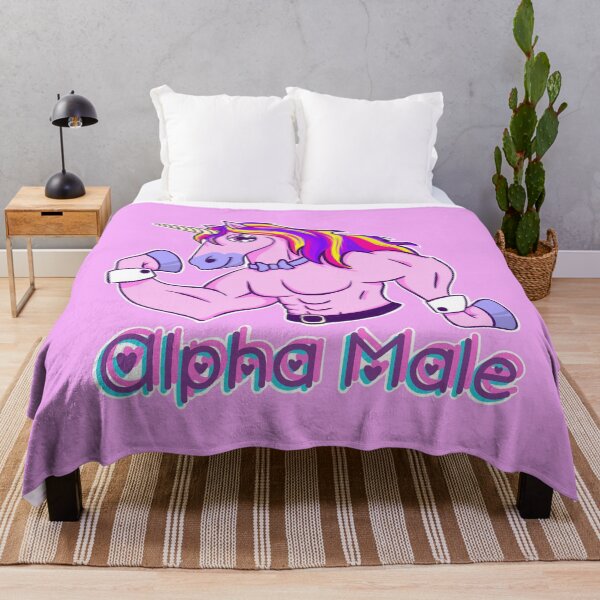 Item preview, Alpha male buff rainbow unicorn designed and sold by kawaicherrypi.