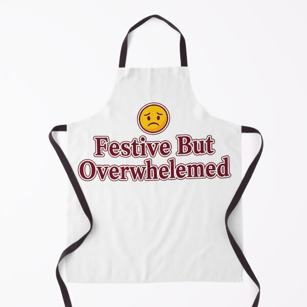 Item preview, Festive But Overwhelmed-stressed-but-cute holiday energy designed and sold by Mora Atelier Designs.