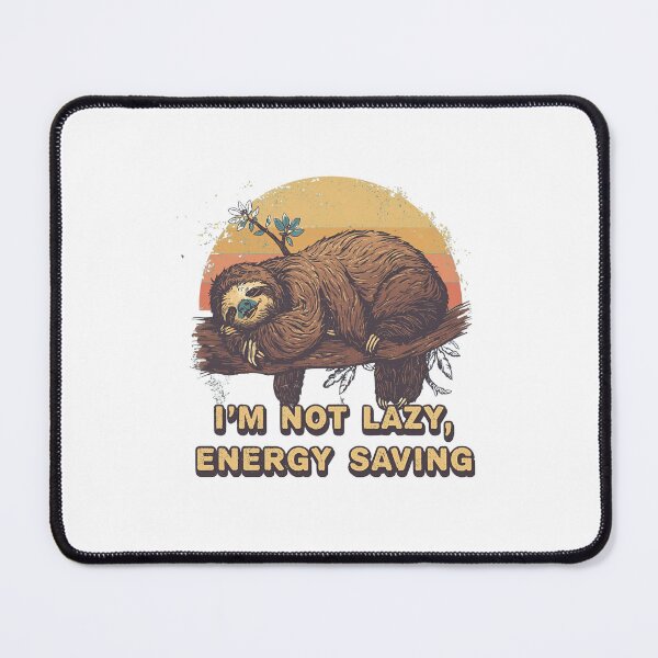 Item preview, Funny Sloth Doing Nothing – Retro Lazy Animal Humor Design designed and sold by FlorianDIY.
