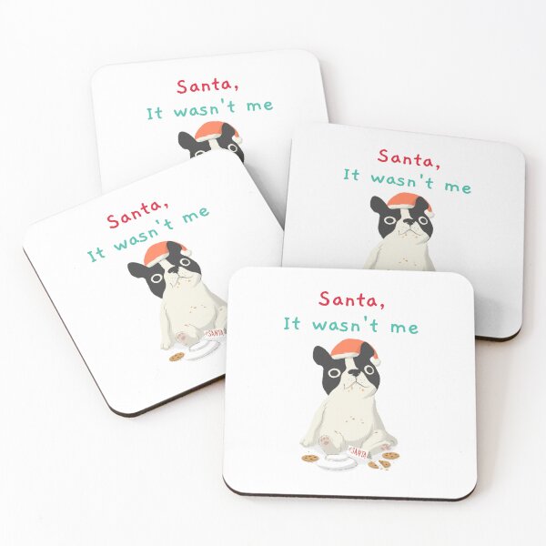 Item preview, Santa, It Wasn't Me – Funny Cookie-Thief Dog Christmas Design designed and sold by TalkTee Me.