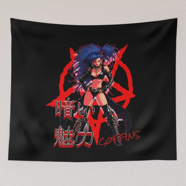 Item preview, Dark Charm Succubus - 90s Anime Girl Goth Aesthetic designed and sold by CoffinsArt.