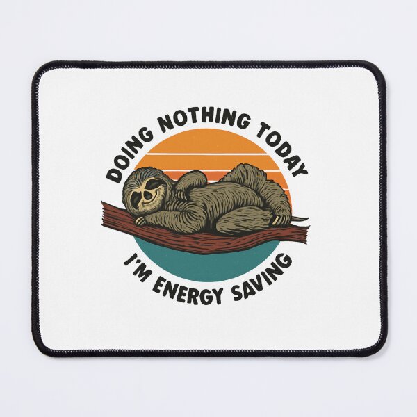 Item preview, Funny Sloth Doing Nothing – Retro Lazy Animal Humor Design designed and sold by FlorianDIY.