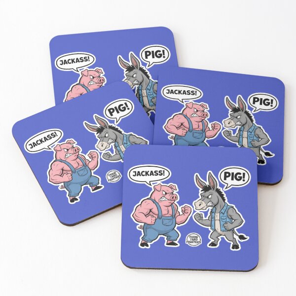 Item preview, Jackass vs Pig Farm Yard Fighters designed and sold by PunStitch.