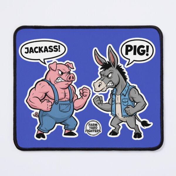 Item preview, Jackass vs Pig Farm Yard Fighters designed and sold by PunStitch.