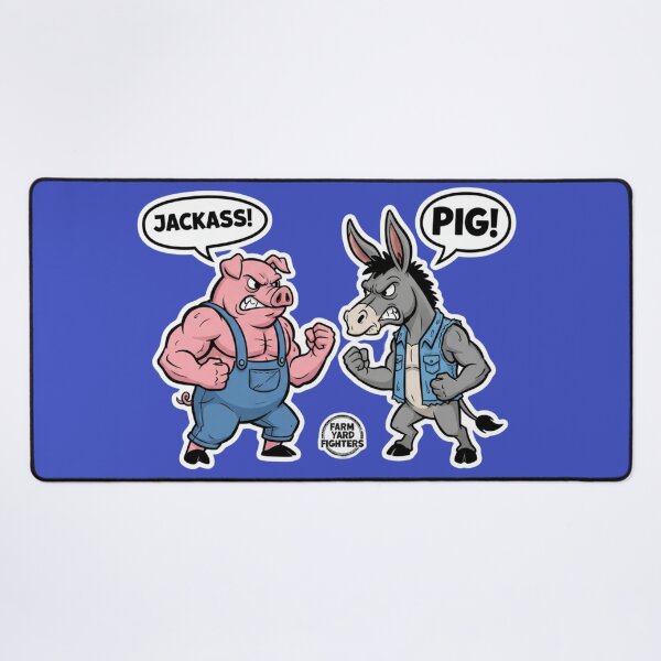 Item preview, Jackass vs Pig Farm Yard Fighters designed and sold by PunStitch.