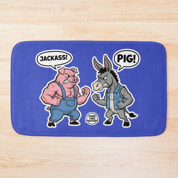 Item preview, Jackass vs Pig Farm Yard Fighters designed and sold by PunStitch.