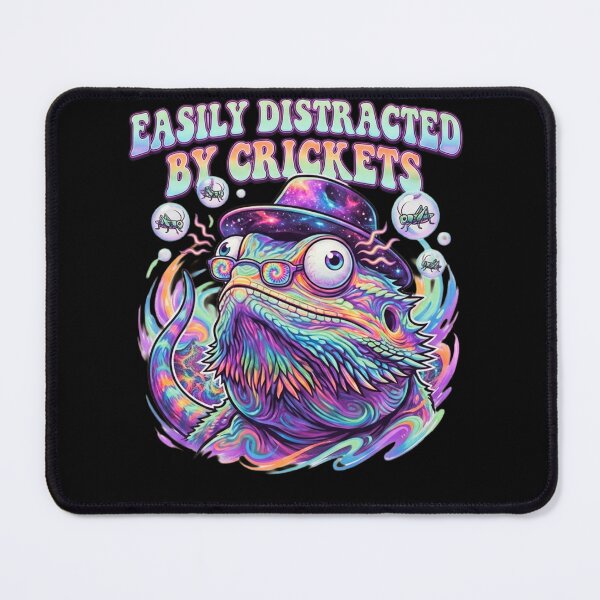 Item preview, Easily Distracted by Crickets Bearded Dragon Funny Reptile Design designed and sold by 519xdesign.