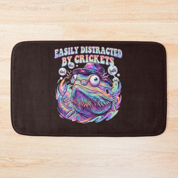 Item preview, Easily Distracted by Crickets Bearded Dragon Funny Reptile Design designed and sold by 519xdesign.