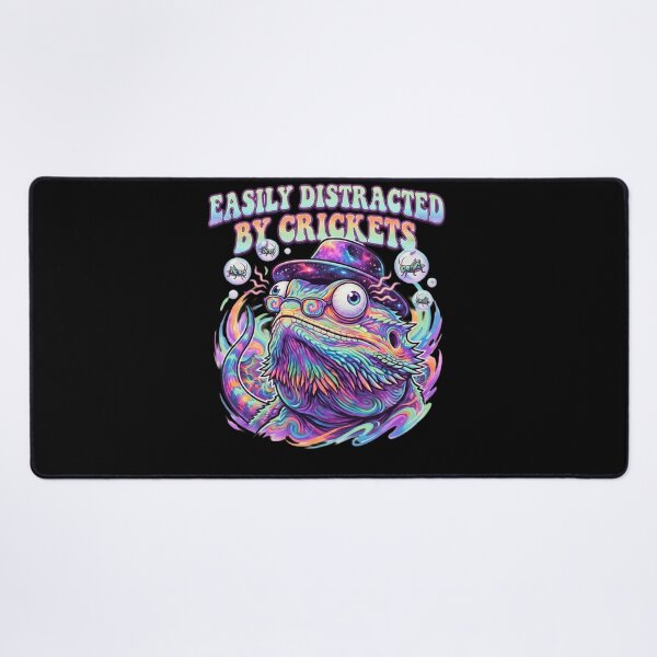 Item preview, Easily Distracted by Crickets Bearded Dragon Funny Reptile Design designed and sold by 519xdesign.