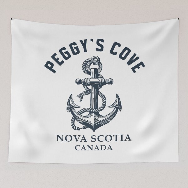 Item preview, Peggys Cove - Nova Scotia (with Navy Lettering) designed and sold by VelvetRoom.