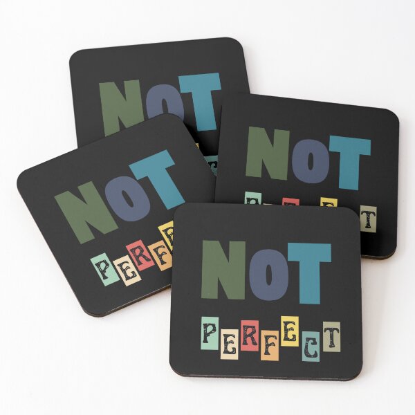 Item preview, Not Perfect – Minimal Real & Honest Quote designed and sold by CielaNoir.