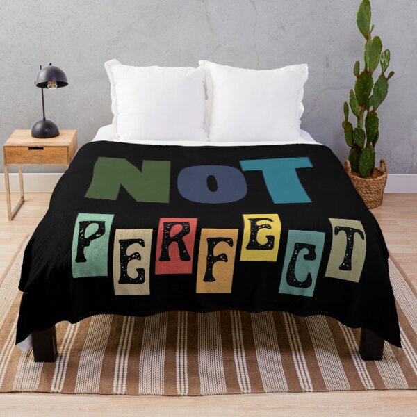 Item preview, Not Perfect – Minimal Real & Honest Quote designed and sold by CielaNoir.