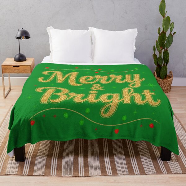 Item preview, Merry & Bright (Glitter/Foil Style) designed and sold by Brickroad Dsigns.
