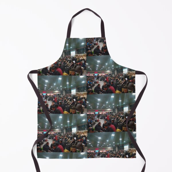 Item preview, Crowded Chinese Train Station designed and sold by WhimsyByPaul.redbubble.com.