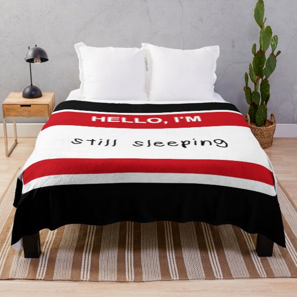 Item preview, Hello I'm... still sleeping – Sleepy Mood Name Tag designed and sold by CurlyDude.