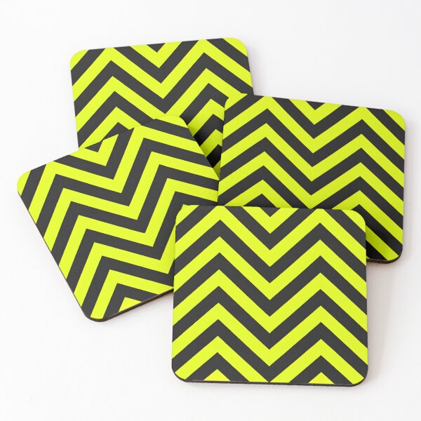 Item preview, Yellow Black Racing Chevron designed and sold by SassyArtistry.
