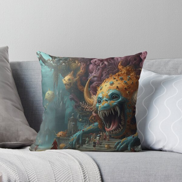 Item preview, Undersea Monster Kingdom – Surreal Fantasy Illustration designed and sold by Edenglow Prints & Peculiars.