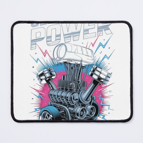 Item preview, Old School Power Muscle Car Engine - Vintage Muscle Car Mechanic Gift designed and sold by MechanicZone71.
