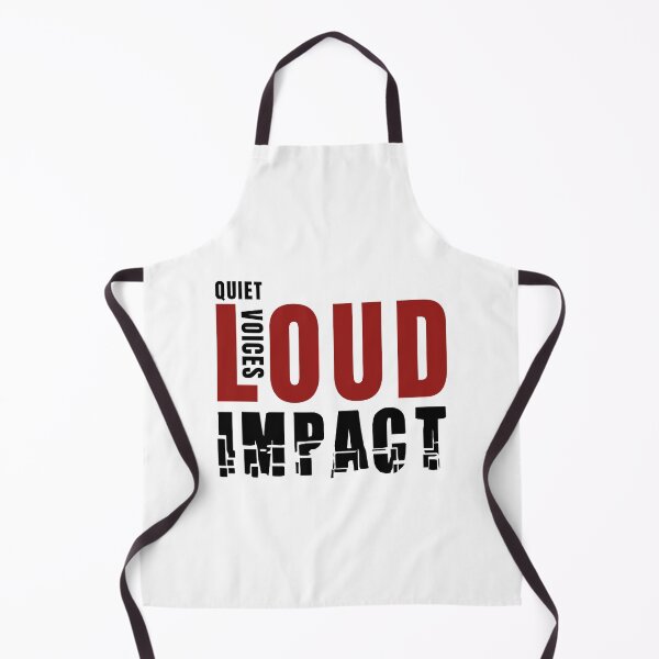 Item preview, Quiet Voices Loud Impact, Black Red Text designed and sold by ArtimShop.