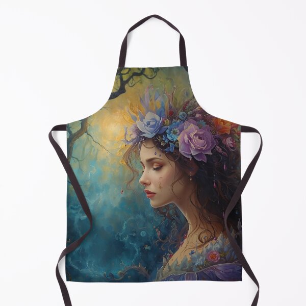 Item preview, “Moonlit Garden Muse – Enchanted Forest Portrait” designed and sold by Edenglow Prints & Peculiars.