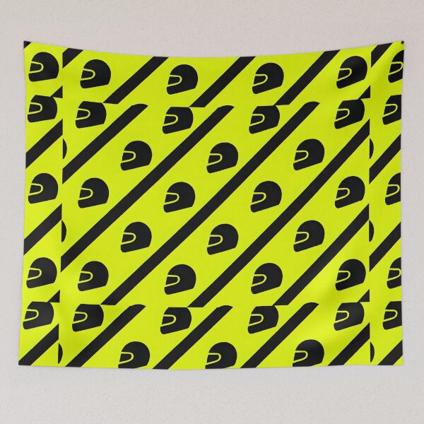 Item preview, Yellow Racing Helmet Pattern designed and sold by SassyArtistry.