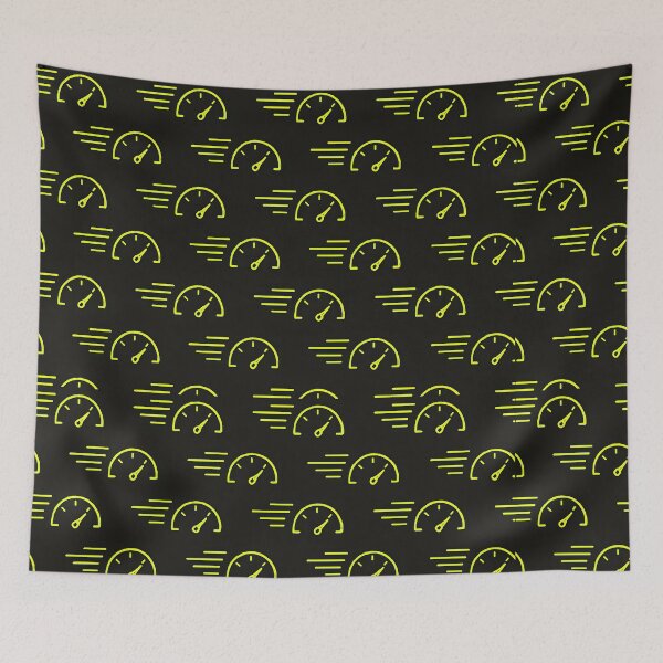 Item preview, Yellow Speedometer Racing Pattern designed and sold by SassyArtistry.