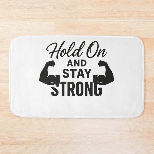 Item preview, Hold On and Stay Strong — Motivational Quote Design designed and sold by artcultreone.