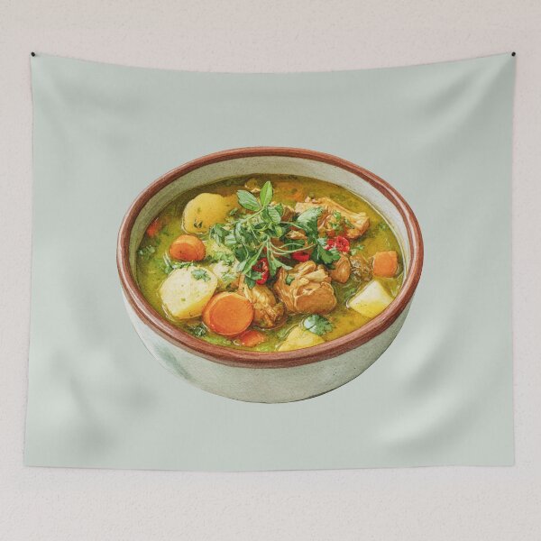 Item preview, Watercolor Guatemalan Jocón Stew designed and sold by Violet Peonies.