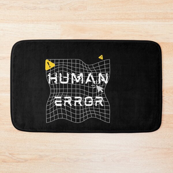 Item preview, Human Error – Funny Minimal Quote Design designed and sold by CielaNoir.